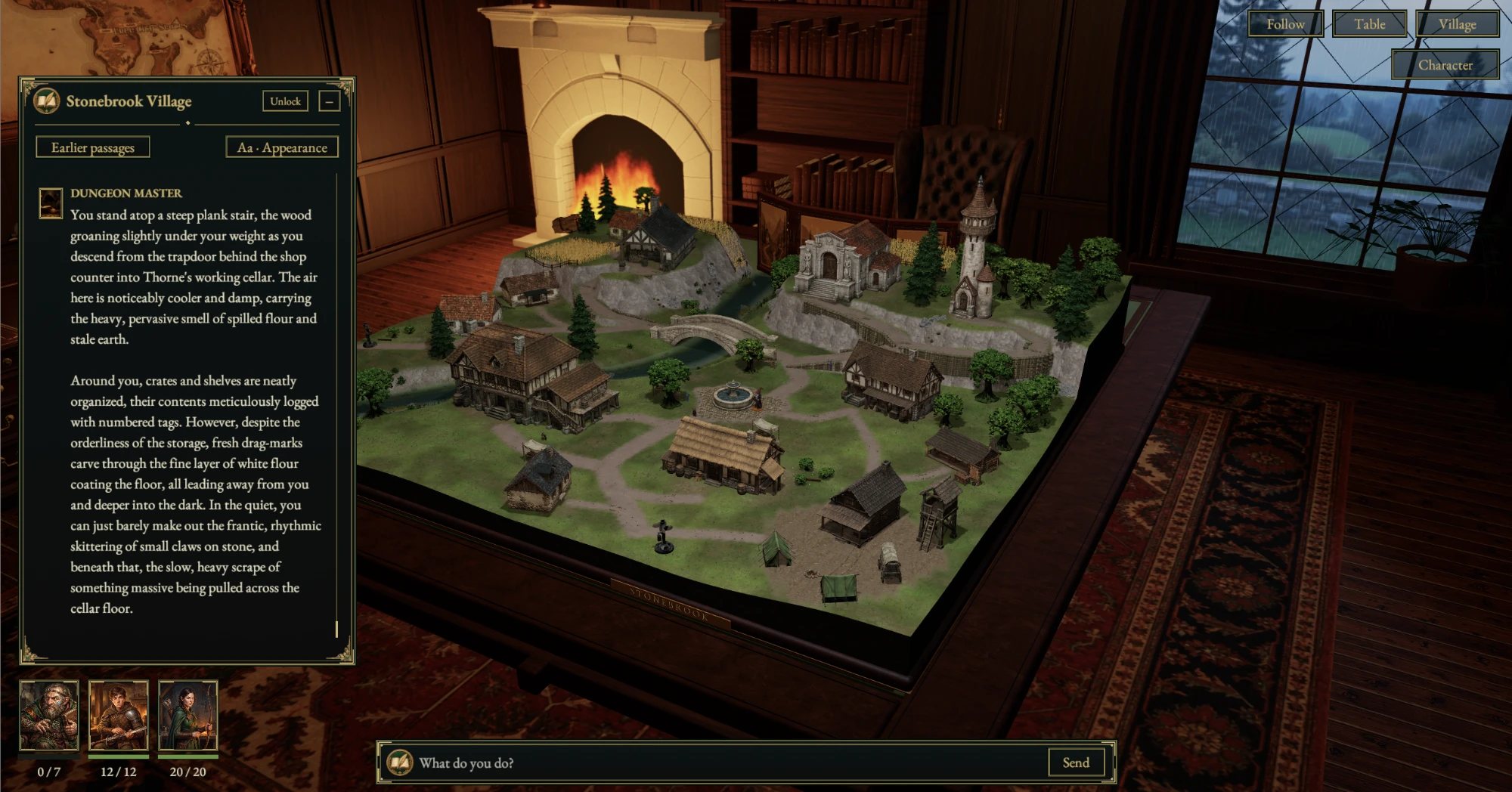 The village on the table